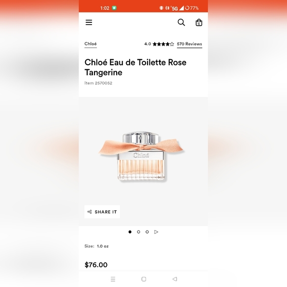 Chloe Rose Tangerine - Picture 1 of 3